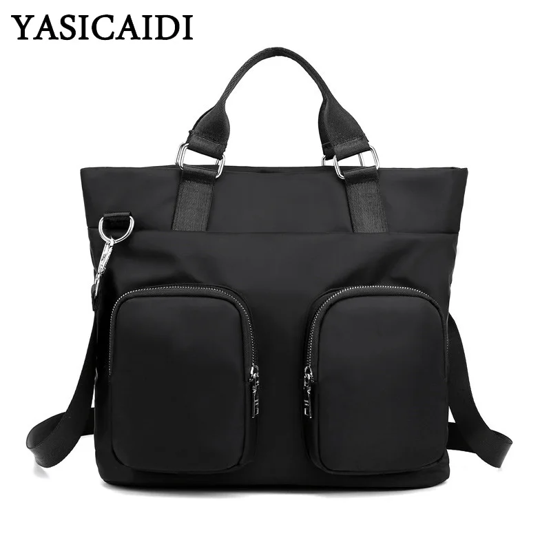 

YASICAIDI 2019 Summer Fashion Women Handbag Simple Water Repellent Nylon Shoulder Bag Multi-pocket Light Portable Crossbody Bags
