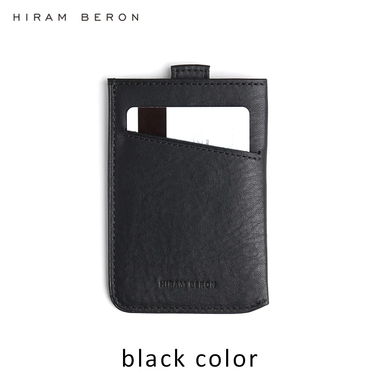 Кошелек Hiram Beron мужской тонкий бумажник из кожи под заказ защита для карт rfid