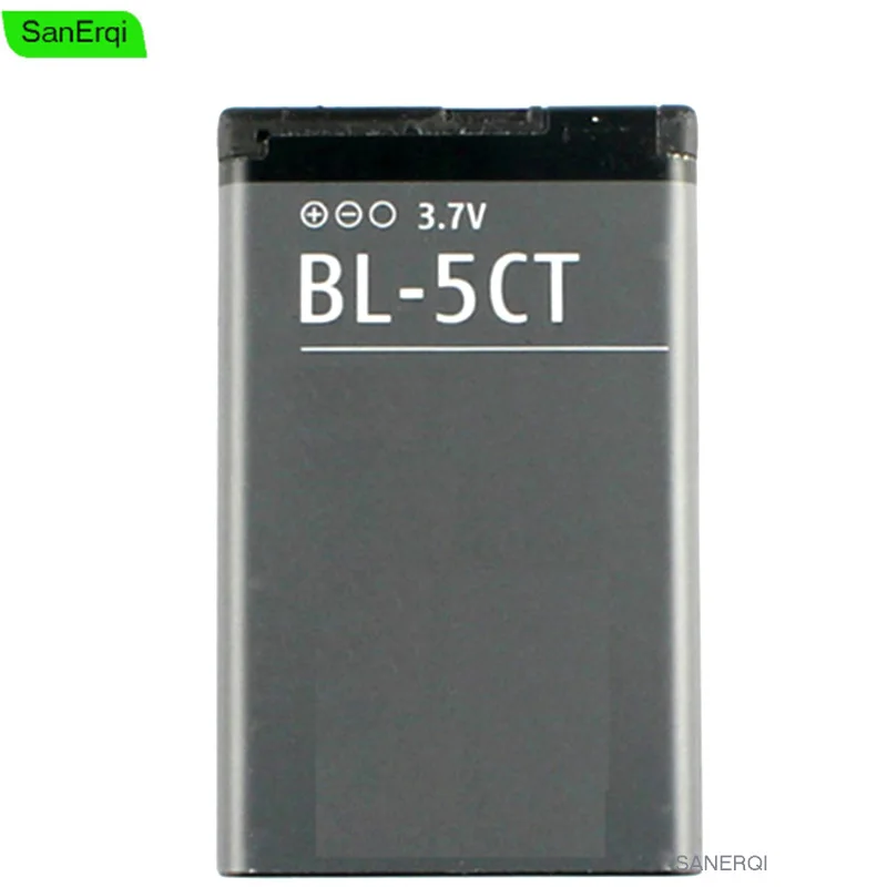 

BL-5CT BL5CT Battery for Nokia 3720 5220 5220XM 6330 6730 6303i C5-02 BL 5CT High Quality 1050mAh Batteries