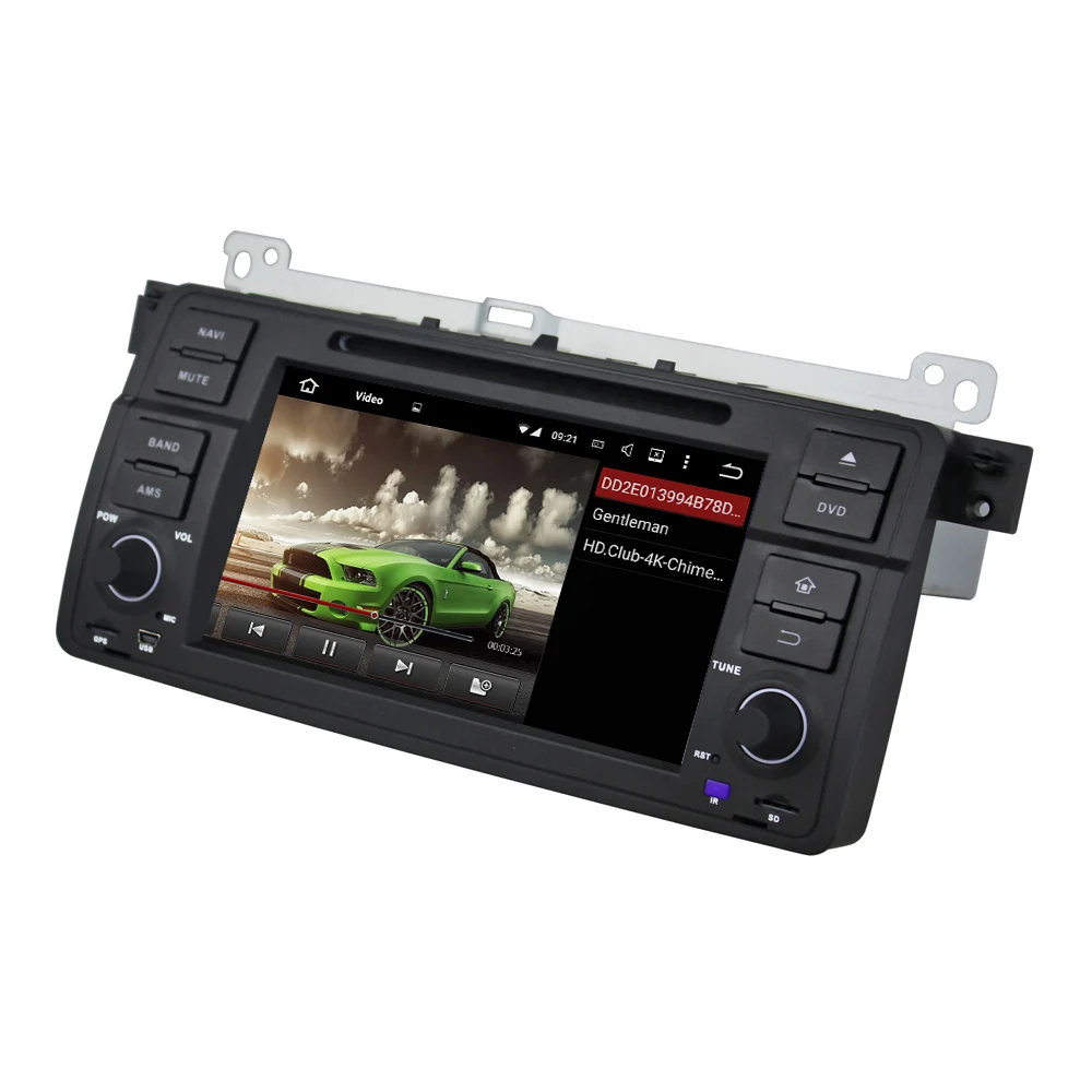 Perfect 2GB RAM Quad Core 7" Android 8.1 Car Audio DVD Player for BMW E46 M3 1998-2005 With Radio GPS WIFI Bluetooth 16GB ROM USB DVR 1