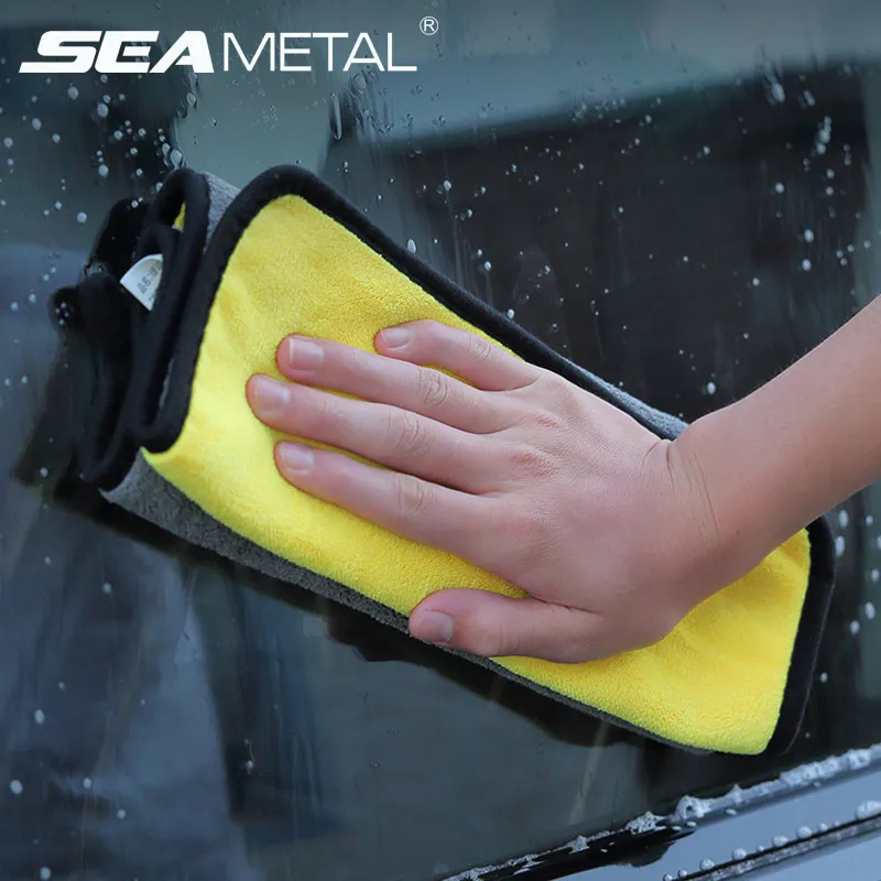 

Car Wash Accessories Microfiber Towel Auto Detailing Cleaning Tool Car Care Polishing Washing Drying Cloth Towel car Thick Plush