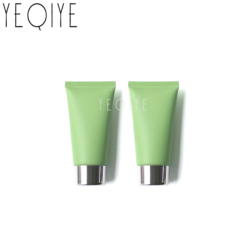 

50ml Matte Green Plastic Soft Bottle 50g Cosmetic Cream Facial Cleanser Toothpaste Lotion Squeeze Frost Bottles Free Shipping