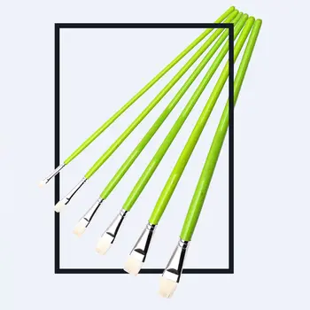 

6pcs Paint Brushes Set Gouache Brush Goat's Hair Gouache Watercolor Brush Wool Oil Painting Pen Art Supplies C26