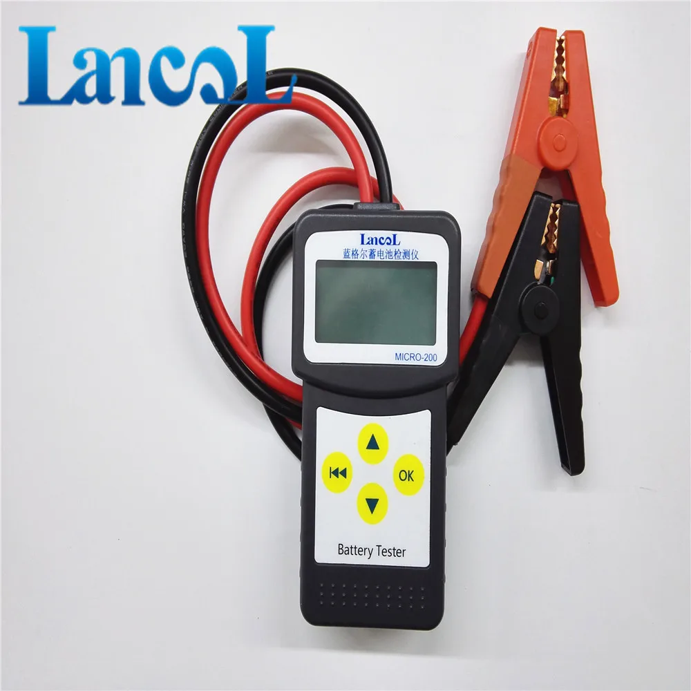 Lancol 12V автомобильный тестер нагрузки батареи MICRO-200 30-200Ah с USB для печати на английском языке