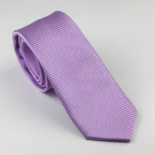 Мужские галстуки для костюма дизайн фиолетовый с белым горизонтальный полосатый шейный платок, тонкий галстук 7 см платье рубашки Свадьба Cravat Gravatas