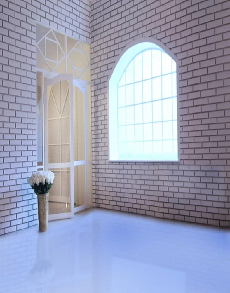 

5x7ft Brick Room Flowers Photography Backdrops Photo Props Studio Background