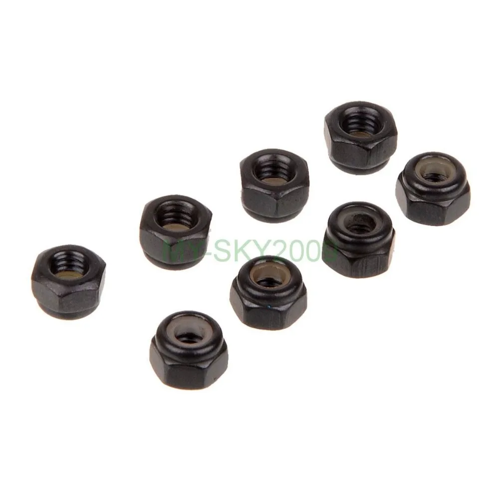 

8Pcs 02055 HSP Spare Parts Nylon Nut M4 For 1/10 Racing RC Car Hobby Truck Buggy Drift ATV Baja