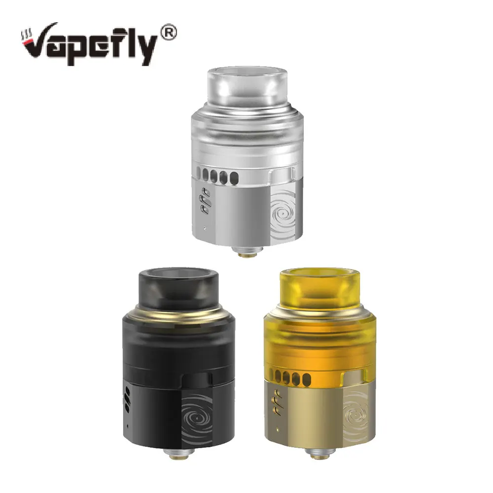 

Original Vapefly Wormhole BF RDA 24mm Diameter Atomizer with Multiple Airflow Control & Bottom Feeder Pin E-cig Vape Tank