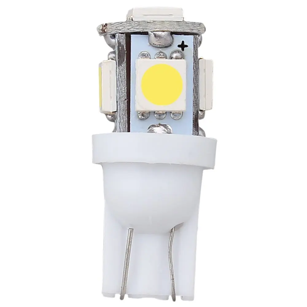1 шт. Белый светодиодный автомобильный светильник AC/DC 12V T10 W5W 5050 5SMD 192 168 194 s Клин