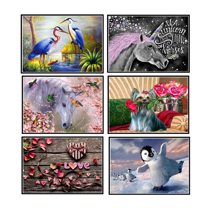 

Diy 5d diamond painting animal round diamond mosaic picture embroidery pattern embroidery handmade new year gift