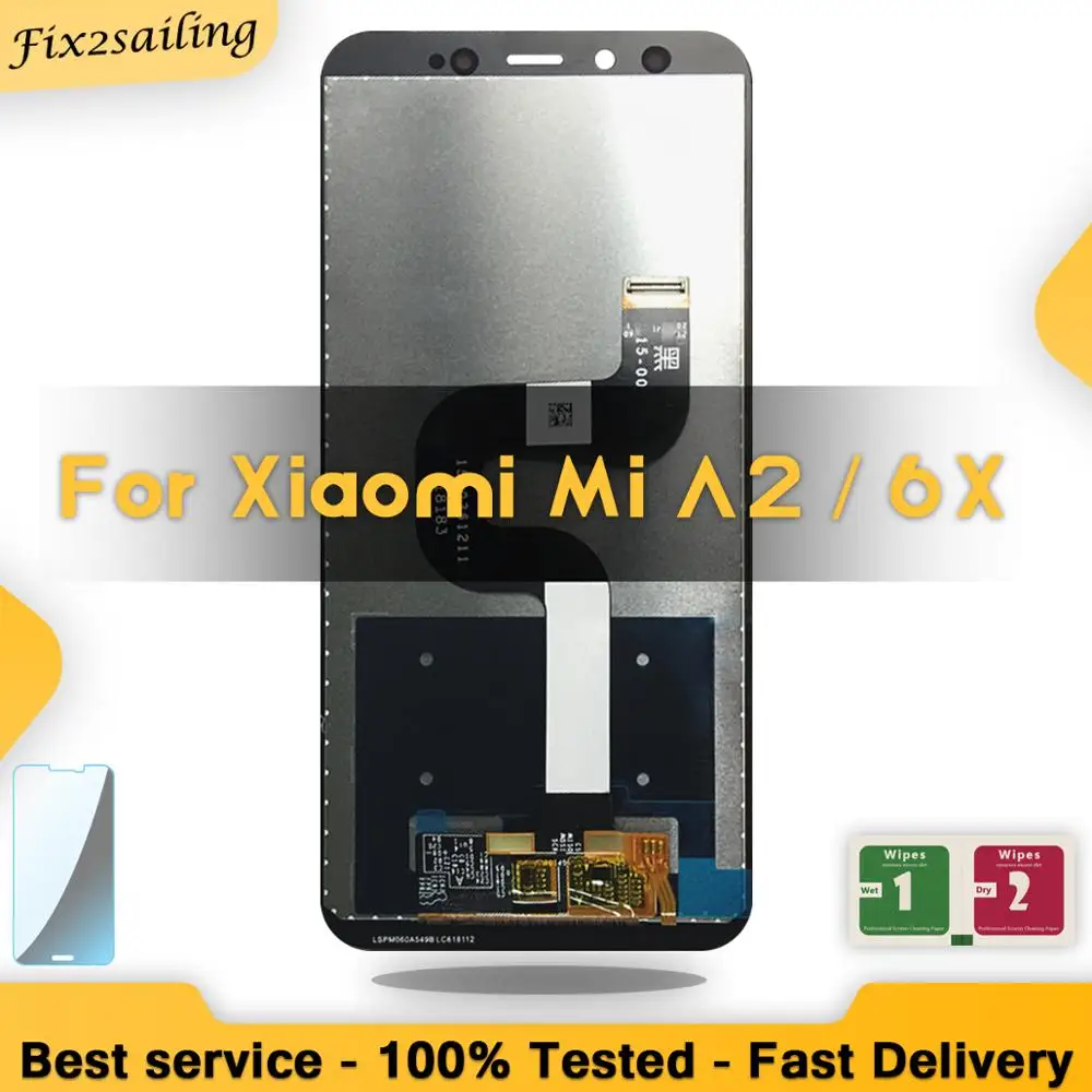 

Display For XIAOMI Mi A2 LCD Display Digitizer 10 Touch Screen Panel For XIAOMI Mi 6X LCD Touch Screen Digitizer Replacement