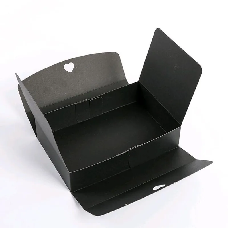 20pcs/lot Brown Kraft Cardboard Boxes Gift Packaging Paper Box With Ribbon 4 Sizes 2 Color 18091101