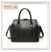 Luxury Vintage Crocodile Hasp Handbag 2015 female retro leather sequined designer inspired brand shoulder bag sac a main women 5
