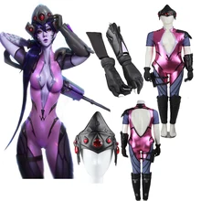 Горячая игра Widowmaker косплей костюм сексуальная одежда полный костюм аксессуары COS Индивидуальные