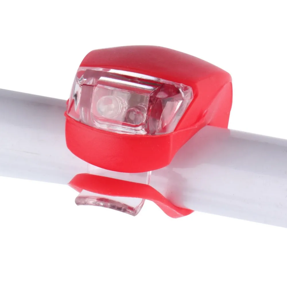 4pcs 3 Modes Waterproof MTB Bike LED Warning Lights Bicycle Silicone Flashlight
