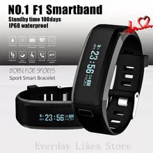 Оригинальный № 1 F1 Smartband Смарт Браслеты Спорт Группа Умный Браслет Вызовов Напоминание Монитор Сердечного ритма IP68 Водонепроницаемый