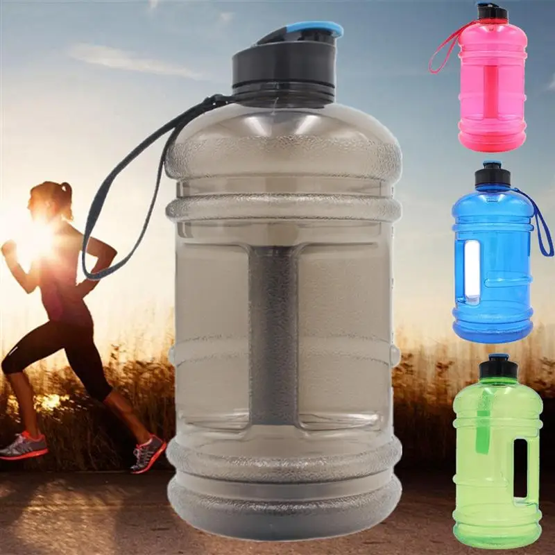 1 шт. BPA Спортивная бутылка 2.2L большой для занятий спортом, тренажерного зала, бутылка для воды, чайник большой емкости для пикника, велосипеда, кувшин