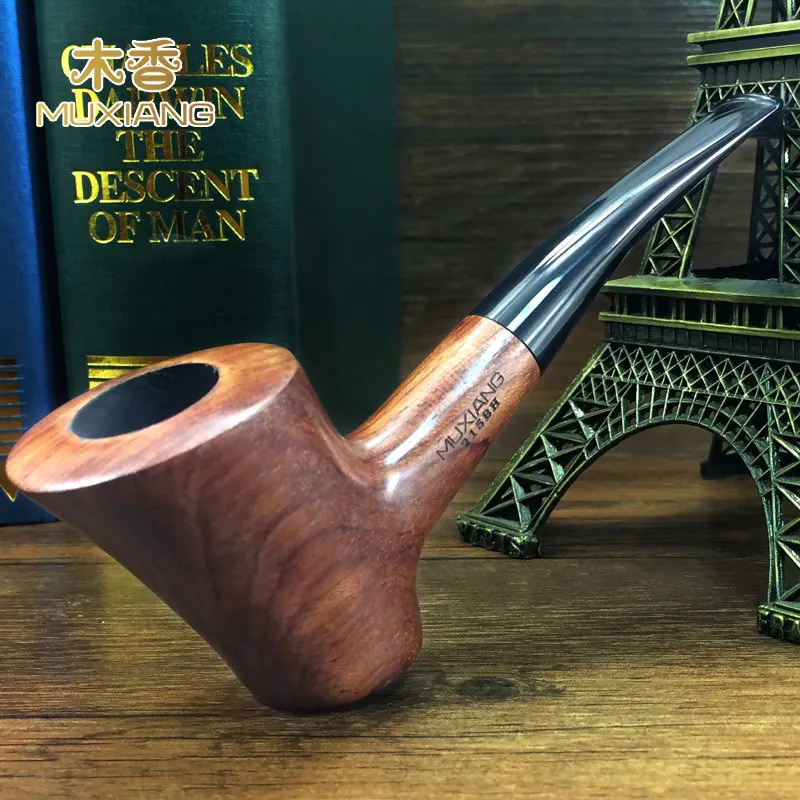 curved stem rosewood pipe, handmade pipe,smoking Men's giftin