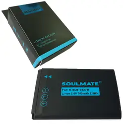 SOULMATE SLB-0837B комплект литиевых батарей 0837B цифровой Камера Батарея SLB-0837 для SAMSUNG NV8 NV10 NV15 NV20 L70 L83T L201