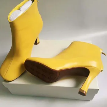 

Fashion Rome Square Toe Ankle Boots For Women Shoes Woman Autumn Winter Boots Thick High Heels Rain Boots Botines Botas Mujer