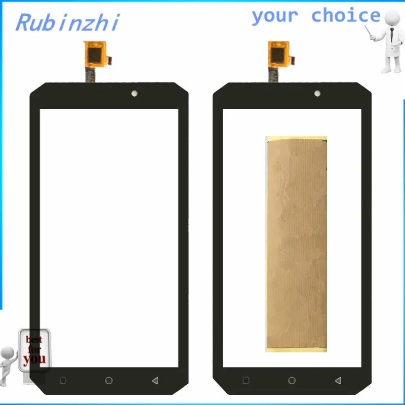 RUBINZHI с лентой сенсорный датчик мобильного телефона для Oukitel K10000 MAX экран