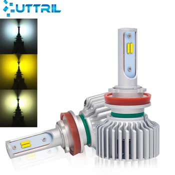 

Uttril Led Car Headlight H7 LED H4 Bulb H1 H3 H8 H9 H11 9005 9006 HB3 HB4 880 881 H27 Auto Fog Lighting Yellow Light 8000LM 12V