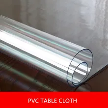 1.5mm/2mm/3mm grosso pvc placemats transparente toalha de mesa retângulo protetor almofada de mesa piso de vidro macio proteger tapete de área de porta