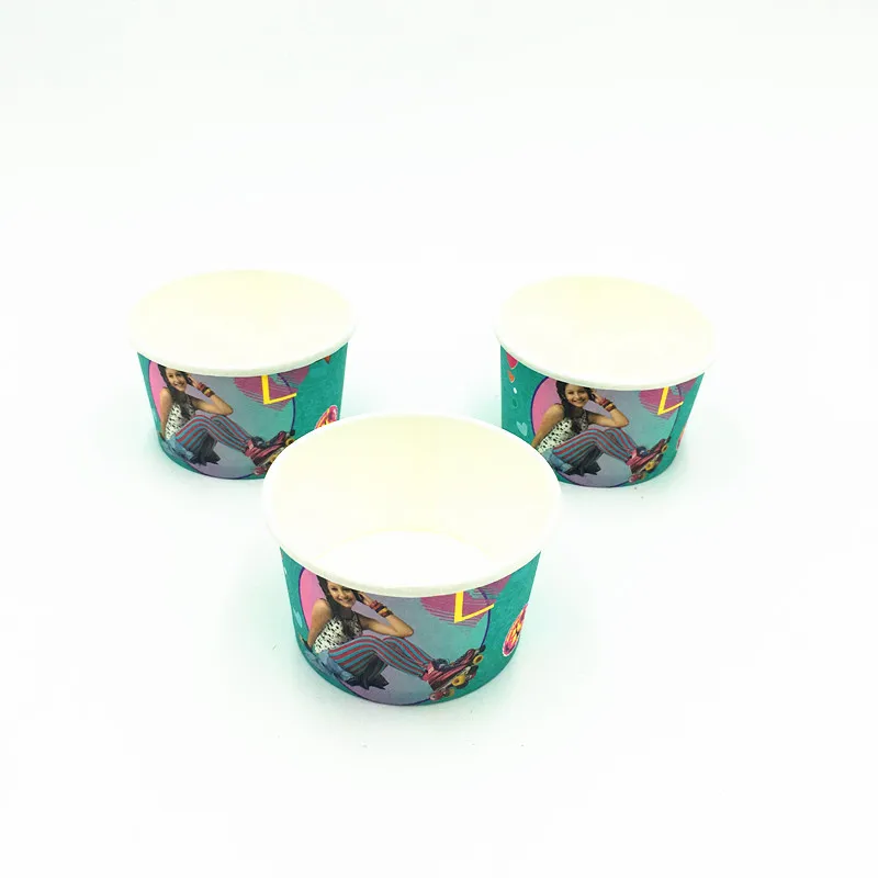

10pcs/lot Soy Luna theme ice cream cups baby shower party supplies Soy Luna ice cream bowl Luna theme party event decoration