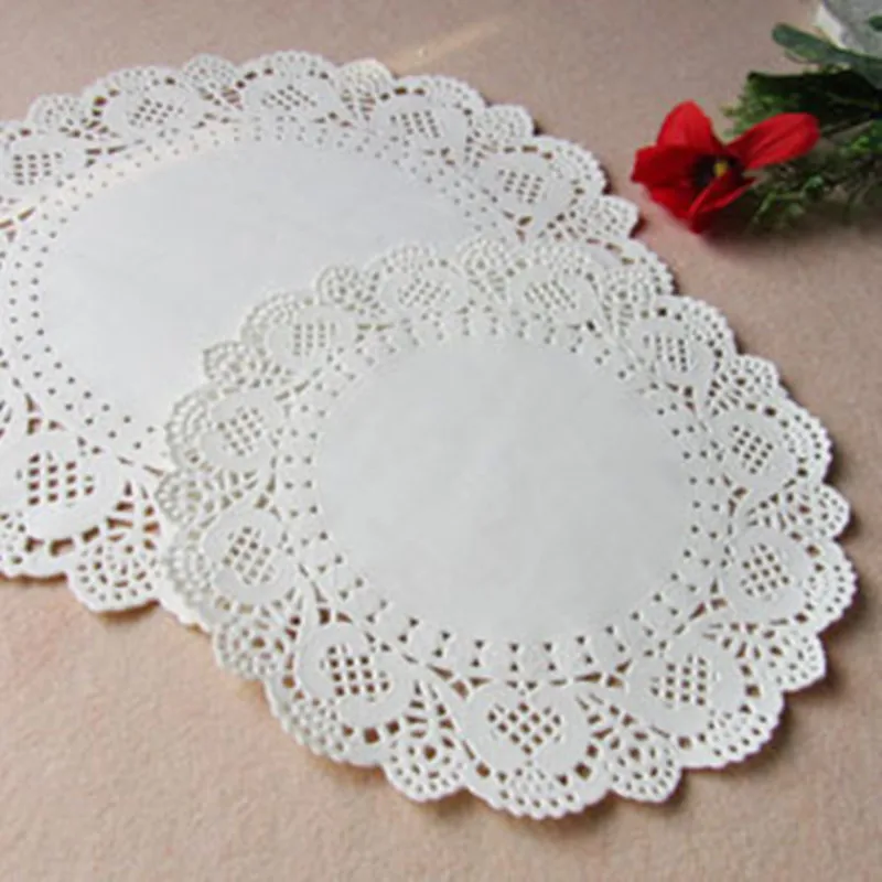 7.5" inch Round paper doilies doyleys placemat craft for wedding