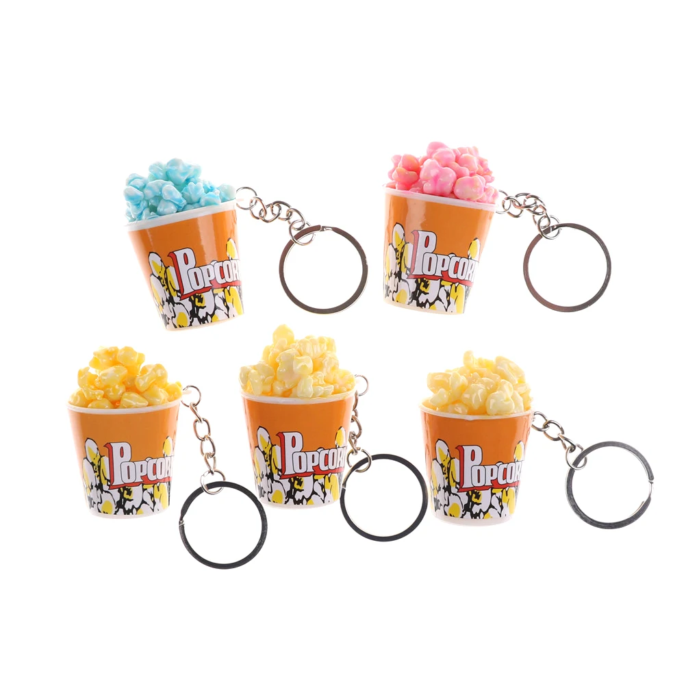 

1PC DIY Dollhouse Miniature Random Delivery Simulation Food Toy Mini A Bucket of Popcorn Toy for Home Decor