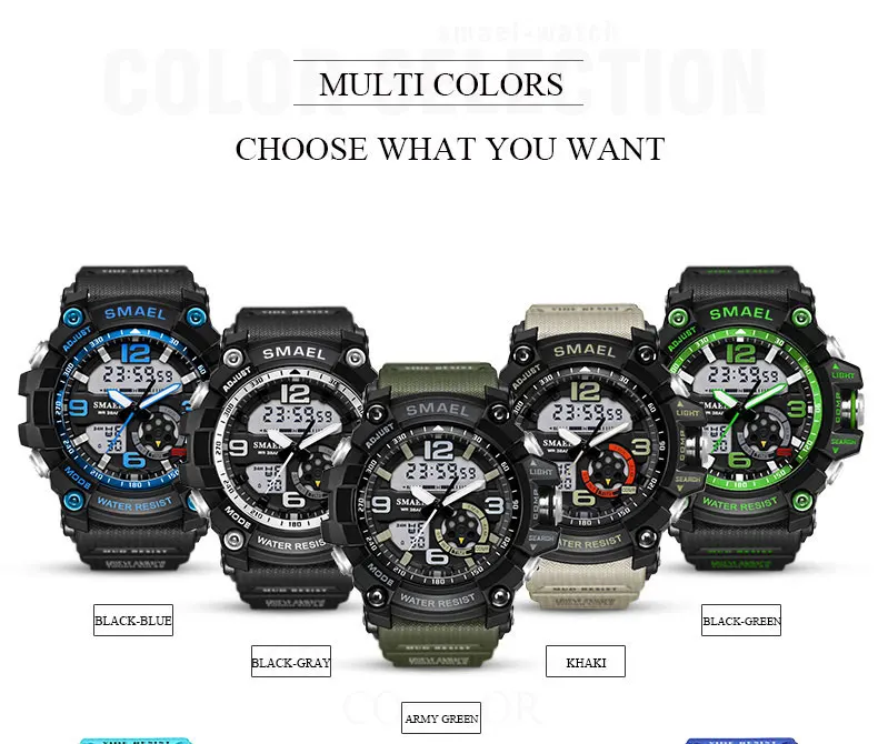 Men S Shock Military Army Style Quartz LED Digital Wrist Watch Sadoun.com