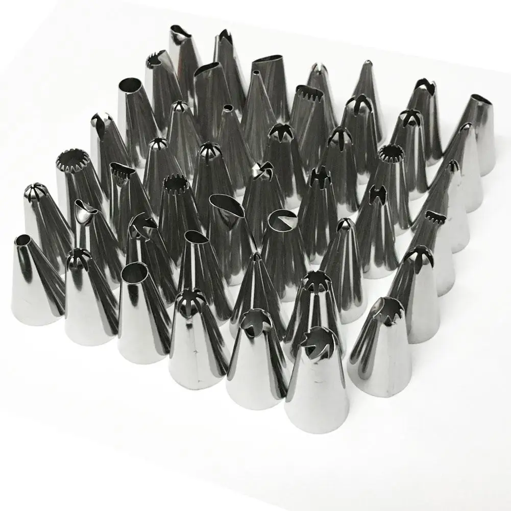 

48Pcs/lot Pastry Nozzles Cake Decorating Good Quality Stainless Steel Icing Piping Nozzles Pastry Tips Set Cake Baking Tools