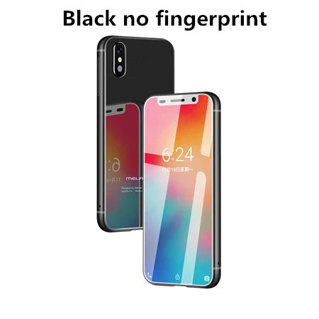 Melrose 4G Мини android 8,1 смартфон 3,4 дюймов двухъядерный MT6739V/WA китай телефоны смартфоны мобильный телефон - Цвет: black no fingerprint