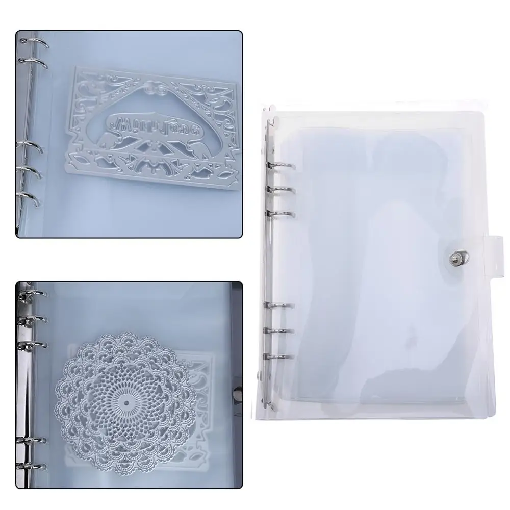 

10 Sheets DIY Scrapbooking Cutting Dies Stencil Storage Book Collections Embossing Dies Storage Album