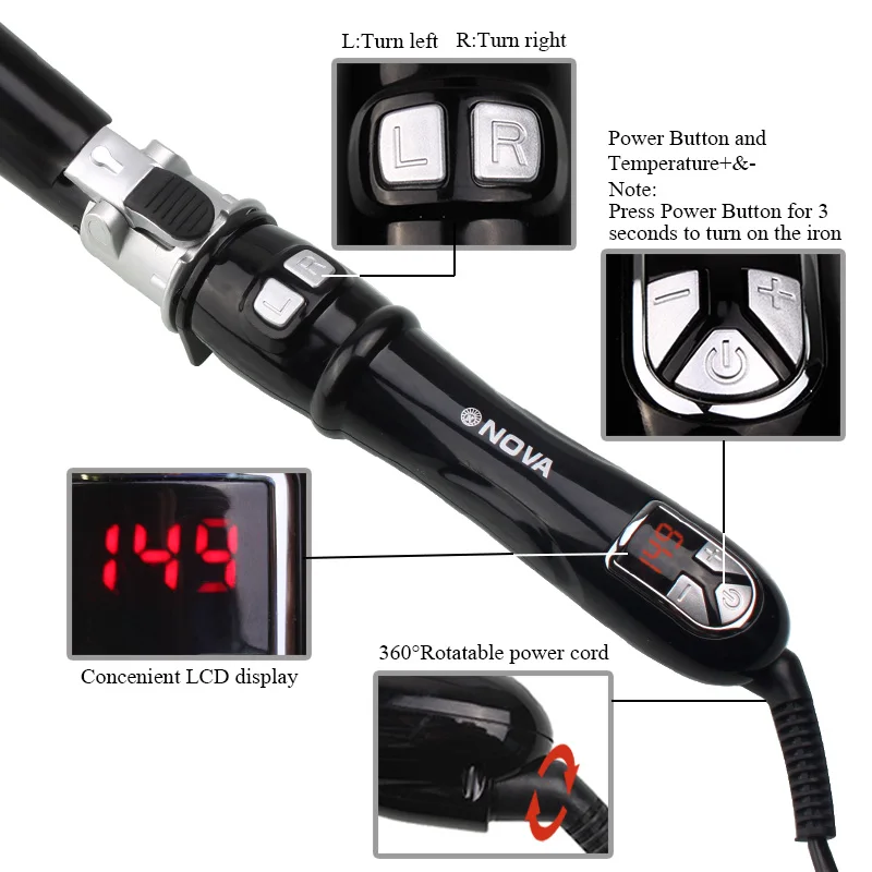 Керамические Конические щипцы для завивки 100 240 В|cone curling|curling ironcurling iron tongs |