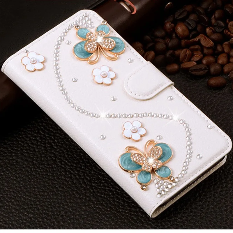 Jewelled Flip Case For Samsung s7 edge caes Exquisite three-dimensional pattern shell sumsung s8 plus Note 8 case SQ112 | Мобильные