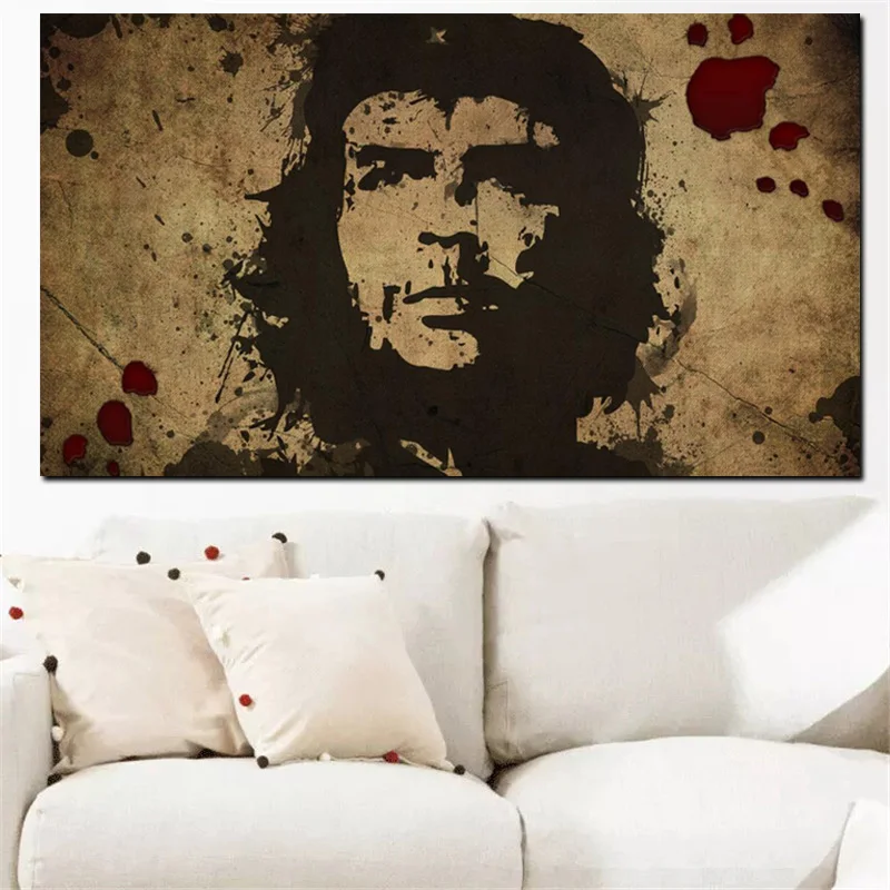 HD печать на стене холст персонаж Ретро Che Guevara свобода постеры Настенная картина