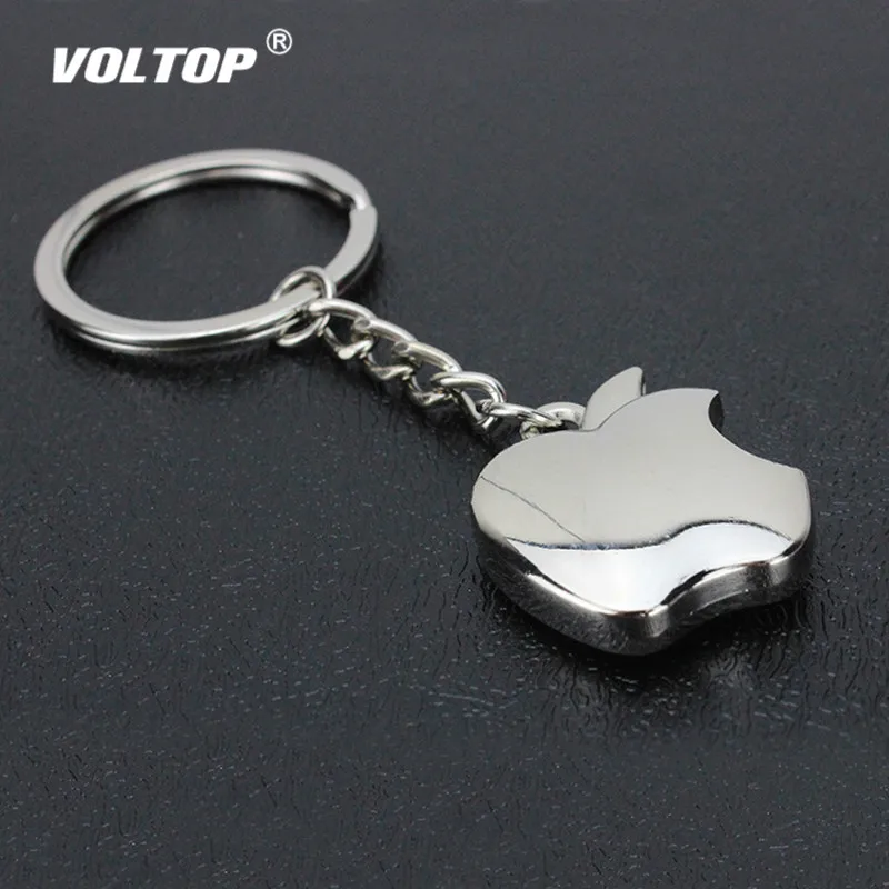

Metal Apple Key Chain CarPendant Decoration Creative Noble Gifts Apple Keychain Key Ring Trinket Car Key Ring