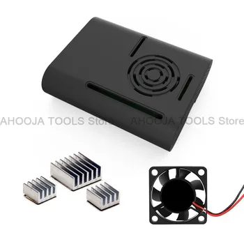 

For Raspberry Pi 3B+ Case ABS Protective Shell Removable Cover Case For Raspberry Pi 2B Pi 3B With Cooling Fan Heat Sink
