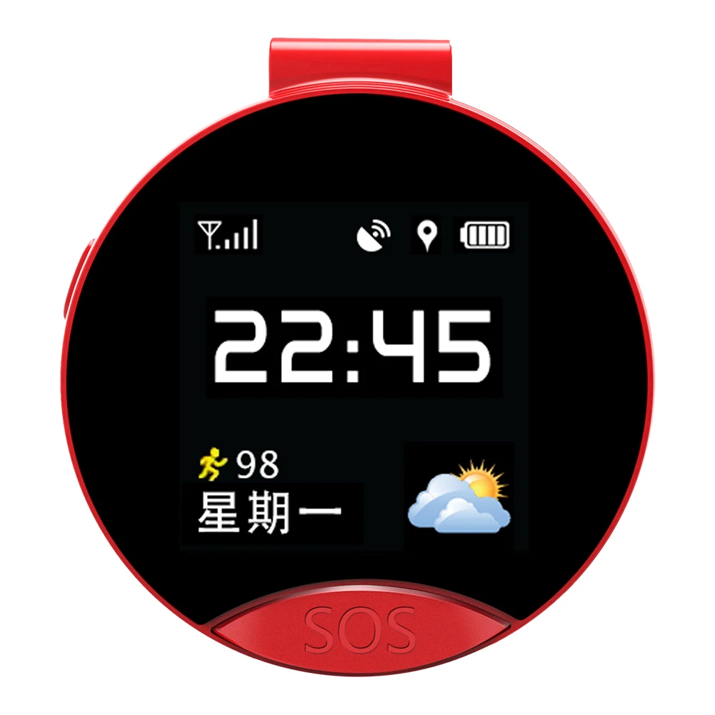

ZGPAX S9 1.22 high definition true-color IPS round screen GPS watch Remote monitoring Kids GPS Tracker SOS emergency call