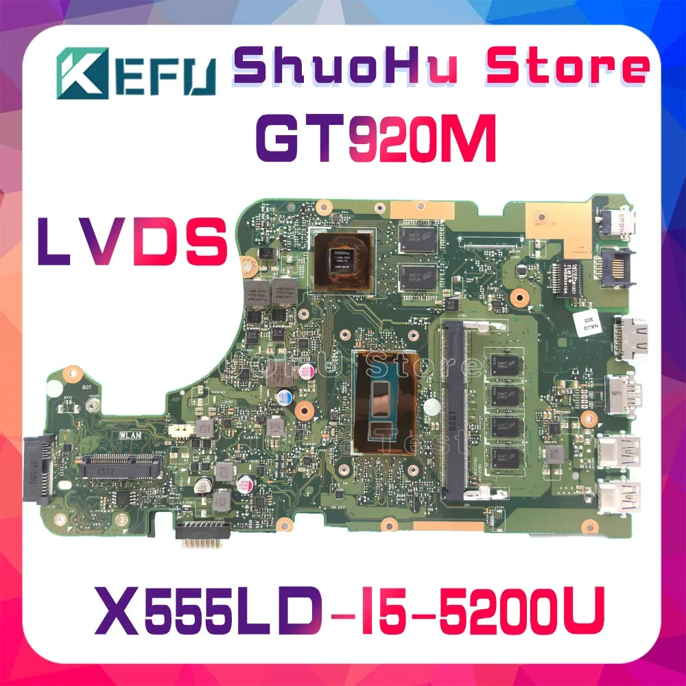 

KEFU For ASUS X555LD X555LP X555LJ X555LDB X555LB X555LN X555LF X555L I5 laptop motherboard tested 100% work original mainboard