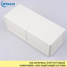 ABS пластмассовый, водонепроницаемый корпус инструмент «сделай сам» чехол провода соединительной коробкой/наружная коробка для электрических прозрачная коробка 200*84*60 мм