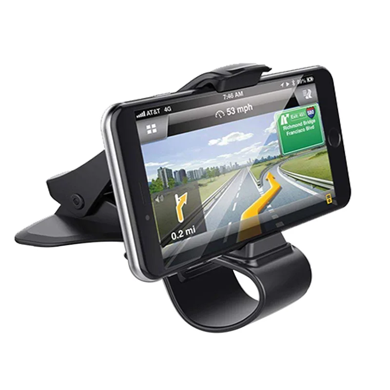 

Car Phone Holder Dashboard Mount Universal Cradle Cellphone Clip GPS Bracket Mobile Phone Holder Stand for Phone in Car