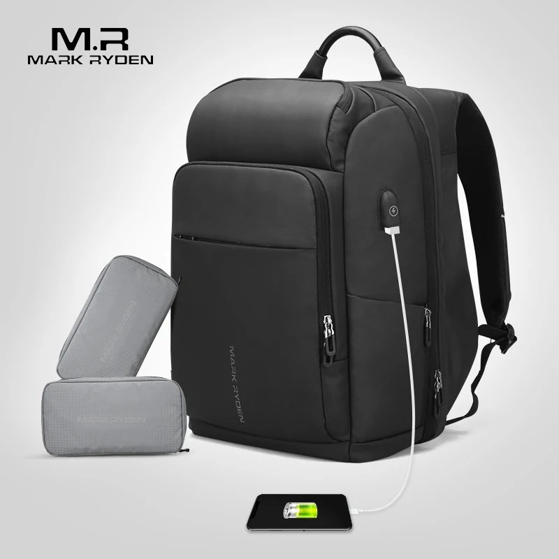 Дешево Mark Ryden мужской рюкзак многофункциональный USB зарядка 17 дюймов Сумка для ноутбука большая емкость водонепроницаемые дорожные сумки для мужч...