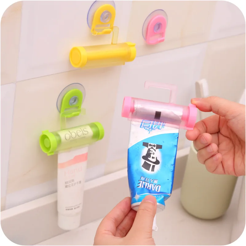 Роликовый дозатор зубная паста распределительная трубка Sucker Висячие Держатель Аксессуары для ванной комнаты