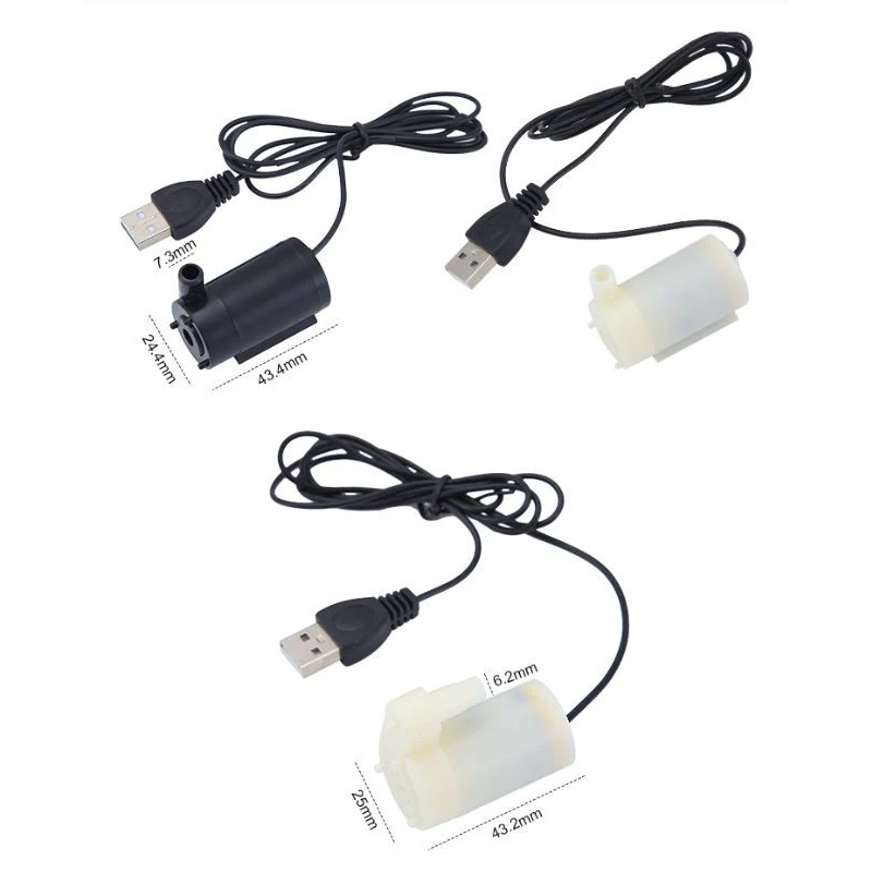 Aquarium Mini USB Oxygen Air Pump Check Valve Tube Mute Energy Saving Supplies Fish Tank Accessories