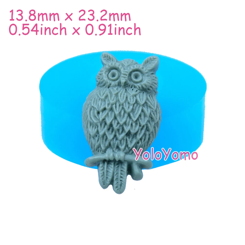 D018YL-23-2mm-Owl-Silicone-Mold-Bird-Mold-Cake-Decoration-Craft-Fondant-Resin-Fimo-Clay-Cabochon