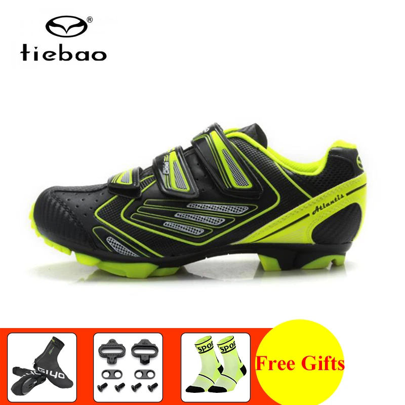 

TIEBAO Cycling Shoes men Breathable Sapatilha Ciclismo Mtb Shoes Covers racing bike Bicycle Self-locking Mountain Bike Shoes