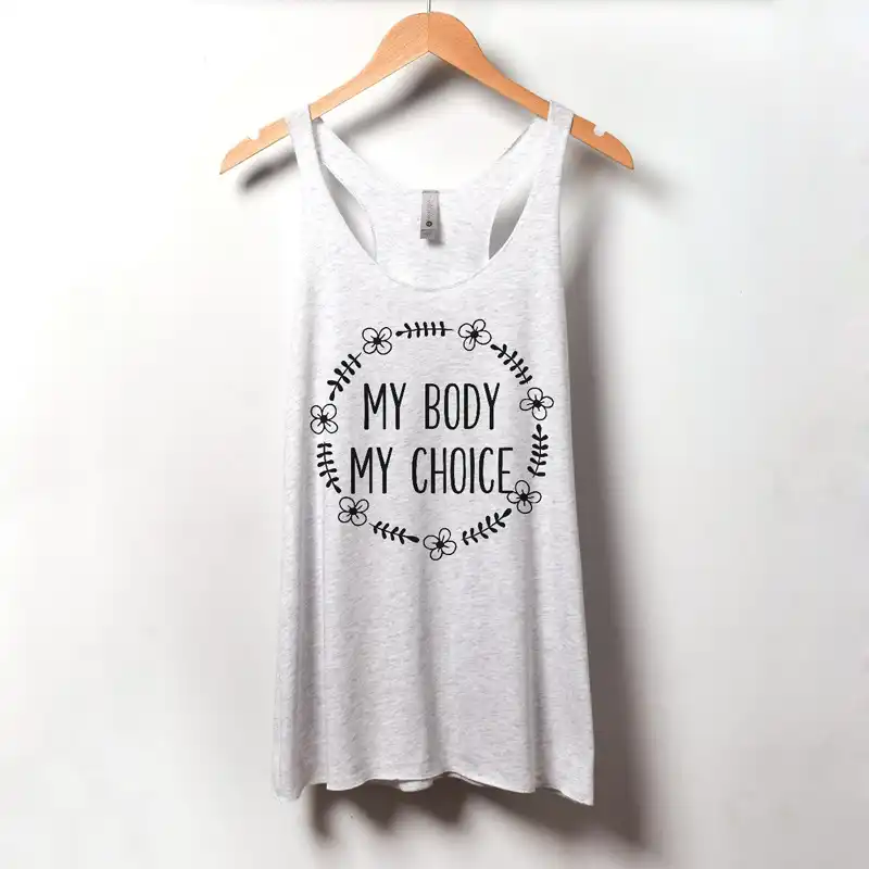 flowy graphic tank tops