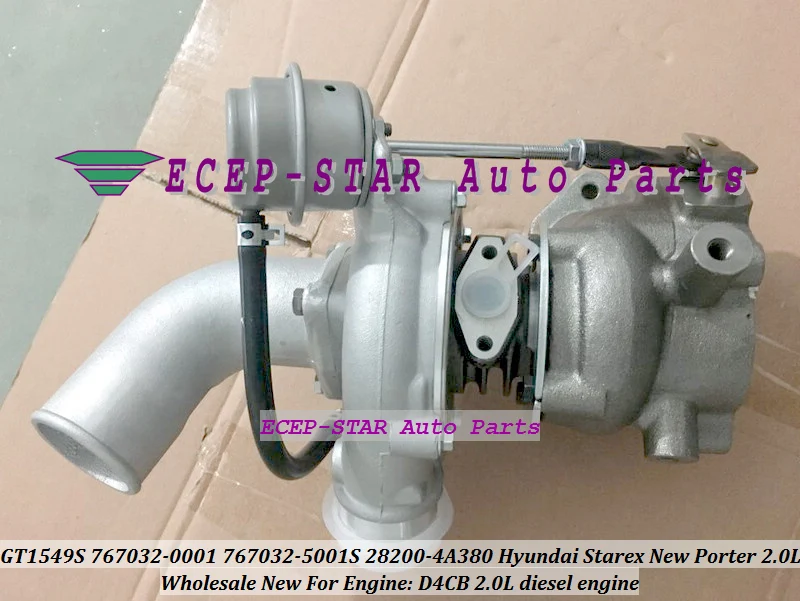 Turbo GT1549S 767032 767032-0001 767032-5001S 28200-4A380 For Hyundai Starex New Porter D4CB 2.0L Turbocharger (2)